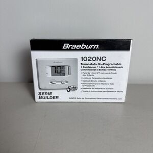 NIB Braeburn 1020NC Digital Non-Programmable Thermostat - White